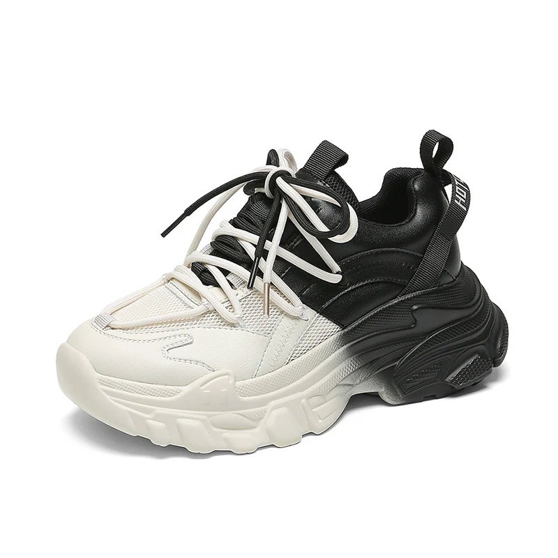 Damen Chunky Sport-Sneaker mit atmungsaktivem Obermaterial und elastischem Schnürsystem Heidi Mode - Image 10