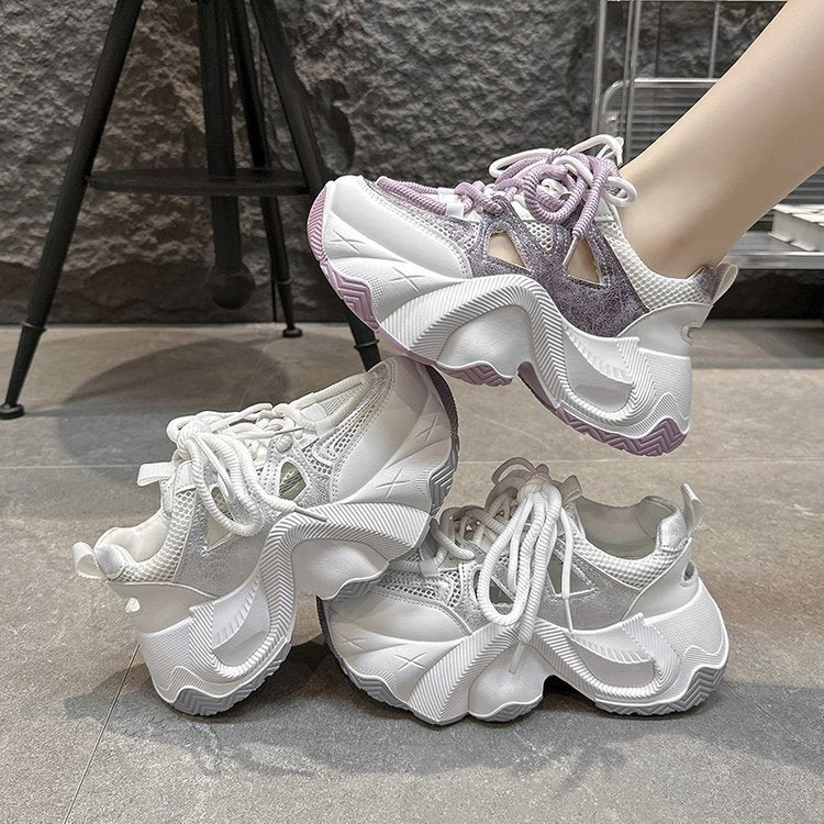 Damen Chunky Sport-Sneaker mit atmungsaktiver Mesh-Oberfläche und innovativen Dämpfungselementen Heidi Mode - Image 5