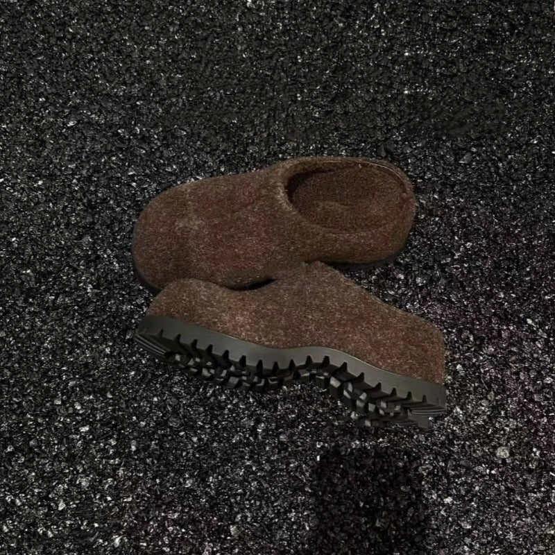 Damen Clogs aus hochwertigem Filz mit robustem Profil und rutschfester Sohle Heidi Mode - Image 6