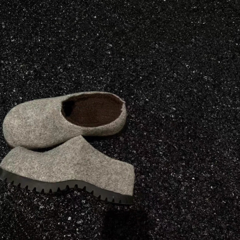 Damen Clogs aus hochwertigem Filz mit robustem Profil und rutschfester Sohle Heidi Mode - Image 7