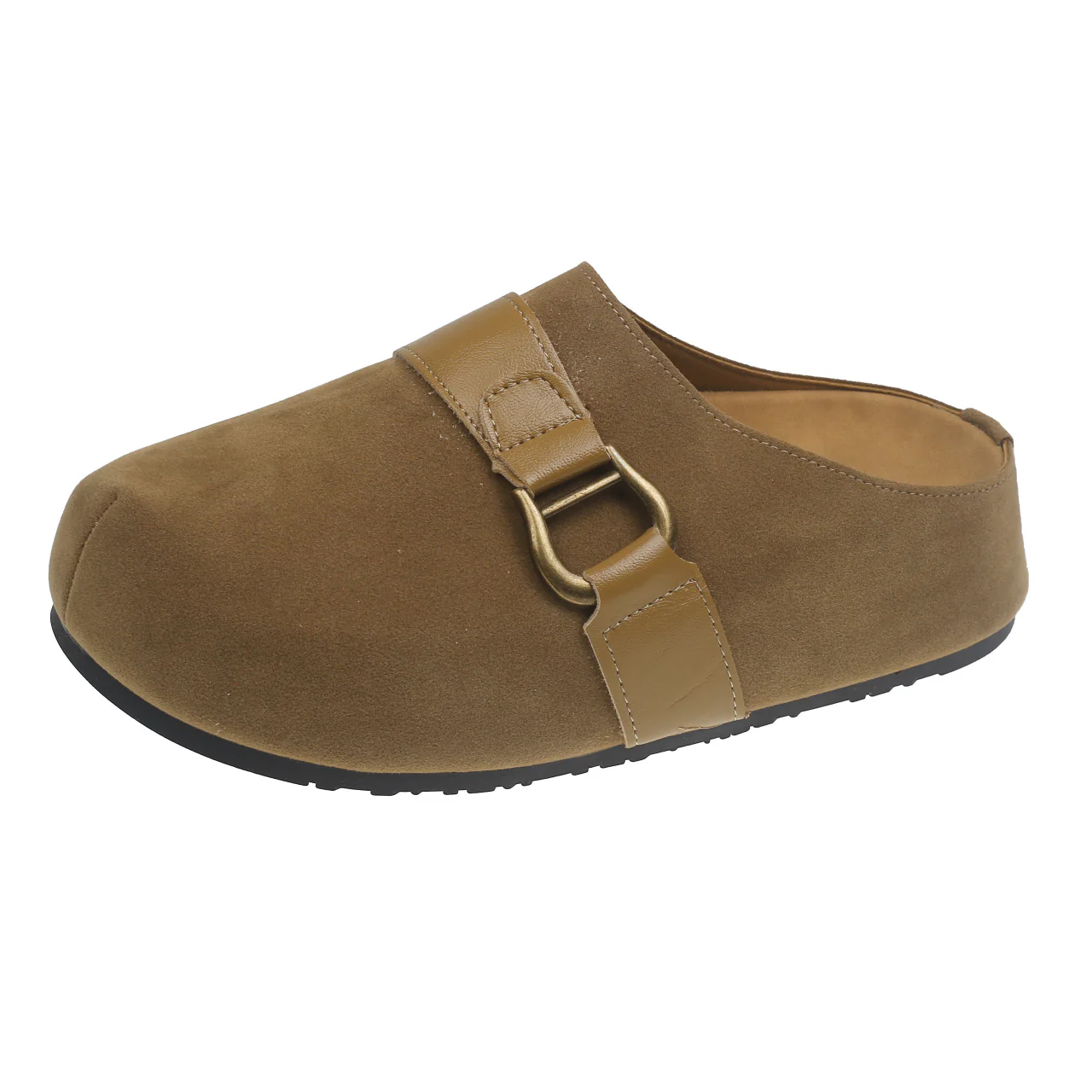Damen Clogs aus hochwertigem Wildleder mit modischem Schnallenverschluss Heidi Mode - Image 7