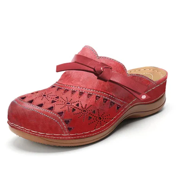 Damen Clogs mit durchbrochenem Obermaterial und komfortabler Fußbettgestaltung Heidi Mode - Image 10