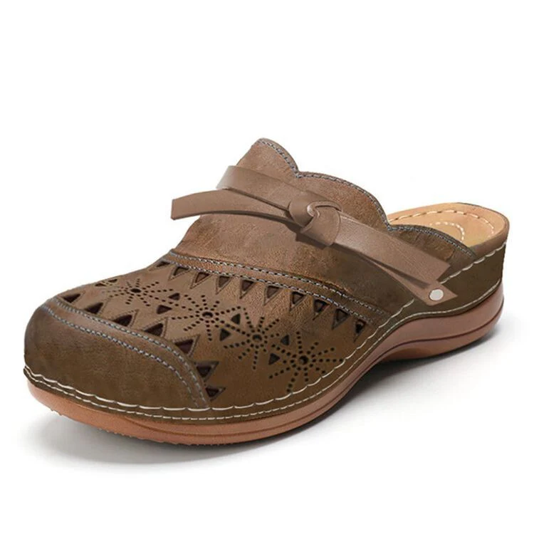 Damen Clogs mit durchbrochenem Obermaterial und komfortabler Fußbettgestaltung Heidi Mode - Image 2