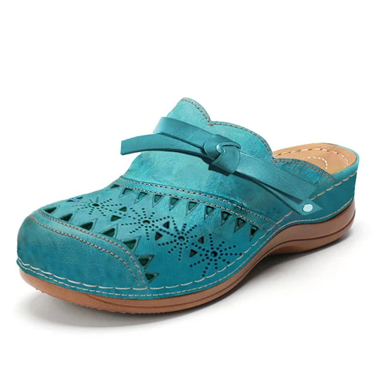 Damen Clogs mit durchbrochenem Obermaterial und komfortabler Fußbettgestaltung Heidi Mode - Image 6