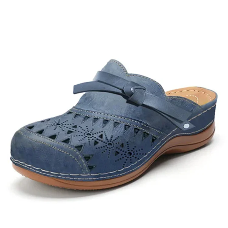 Damen Clogs mit durchbrochenem Obermaterial und komfortabler Fußbettgestaltung Heidi Mode - Image 7
