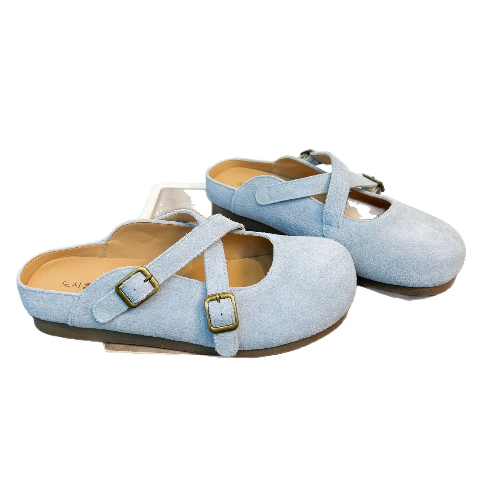 Damen Clogs mit elegantem Kreuzriemen und rutschfester Sohle Heidi Mode - Image 5