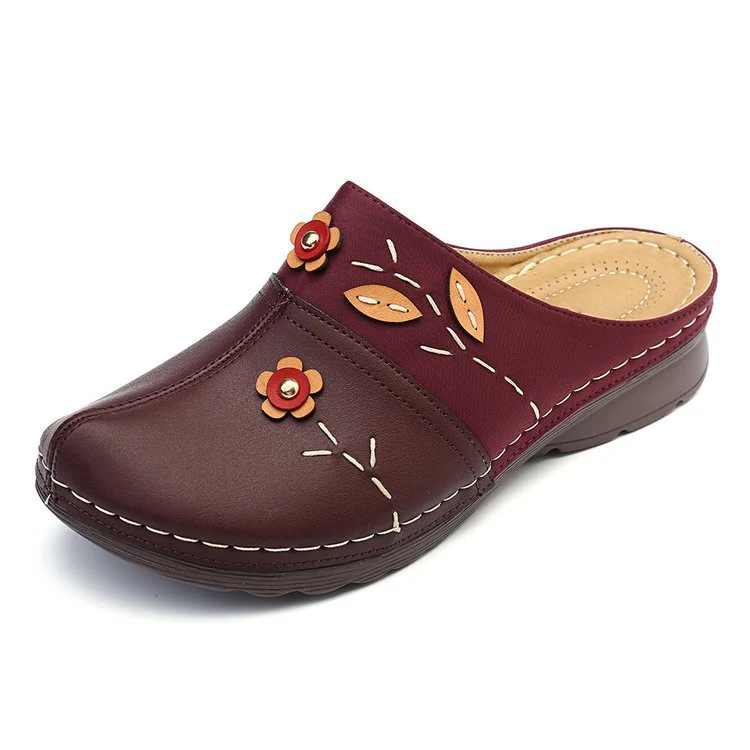 Damen Clogs mit floralem Design und angenehmem Fußbett Heidi Mode - Image 2