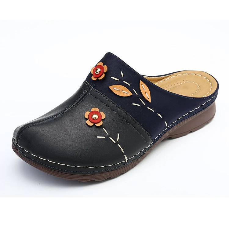 Damen Clogs mit floralem Design und angenehmem Fußbett Heidi Mode - Image 3