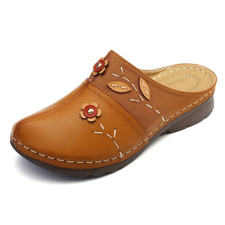 Damen Clogs mit floralem Design und angenehmem Fußbett Heidi Mode - Image 5