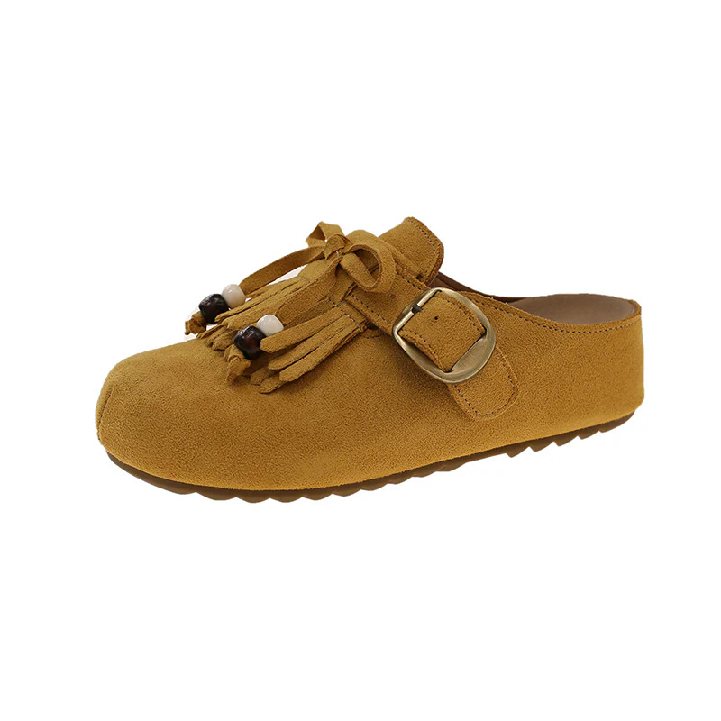 Damen Clogs mit fransigem Design und eleganter Schnalle Heidi Mode - Image 6