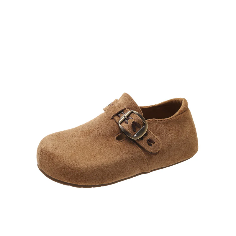 Damen Clogs mit komfortablem Kunstleder-Obermaterial und modischer Schnalle Heidi Mode - Image 5