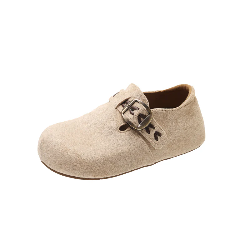 Damen Clogs mit komfortablem Kunstleder-Obermaterial und modischer Schnalle Heidi Mode - Image 6