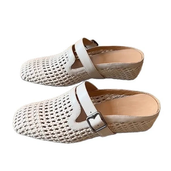 Damen Clogs mit modischem Geflecht und verstellbarem Riemen Heidi Mode - Image 5