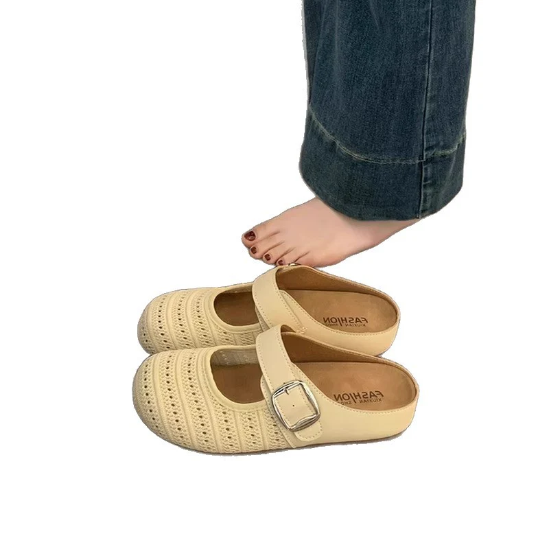 Damen Clogs mit modischem Riemen und atmungsaktiver Oberflächenstruktur Heidi Mode - Image 5