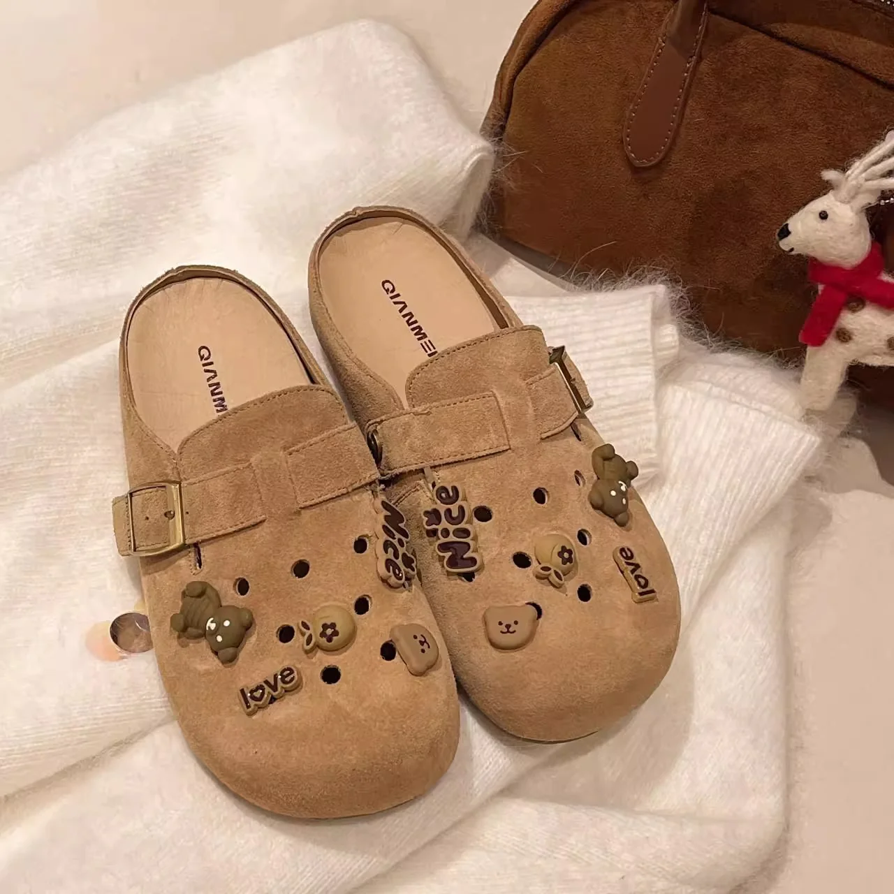 Damen Clogs mit modischem Riemendesign und verspieltem Dekor Heidi Mode - Image 2