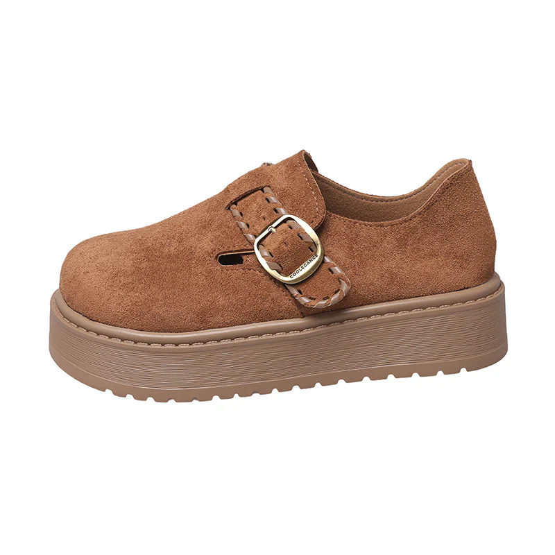 Damen Clogs mit modischem Schnallenverschluss und dickem Plateau-Heel Heidi Mode - Image 6