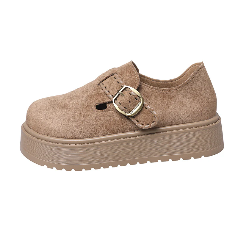 Damen Clogs mit modischem Schnallenverschluss und dickem Plateau-Heel Heidi Mode - Image 7