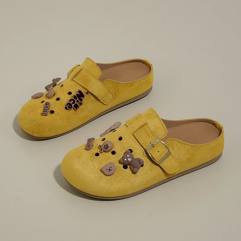Damen Clogs mit niedlichem Tiermotiv und verstellbarem Riemen Heidi Mode - Image 5