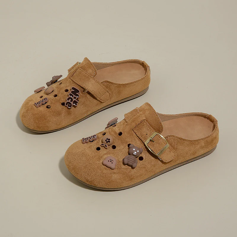 Damen Clogs mit niedlichem Tiermotiv und verstellbarem Riemen Heidi Mode - Image 6