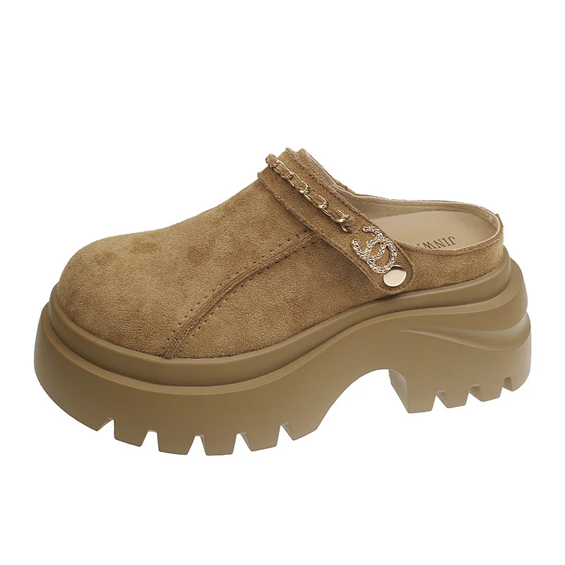 Damen Clogs mit trendiger Logoplatte und rutschsicherer Sohle Heidi Mode - Image 5
