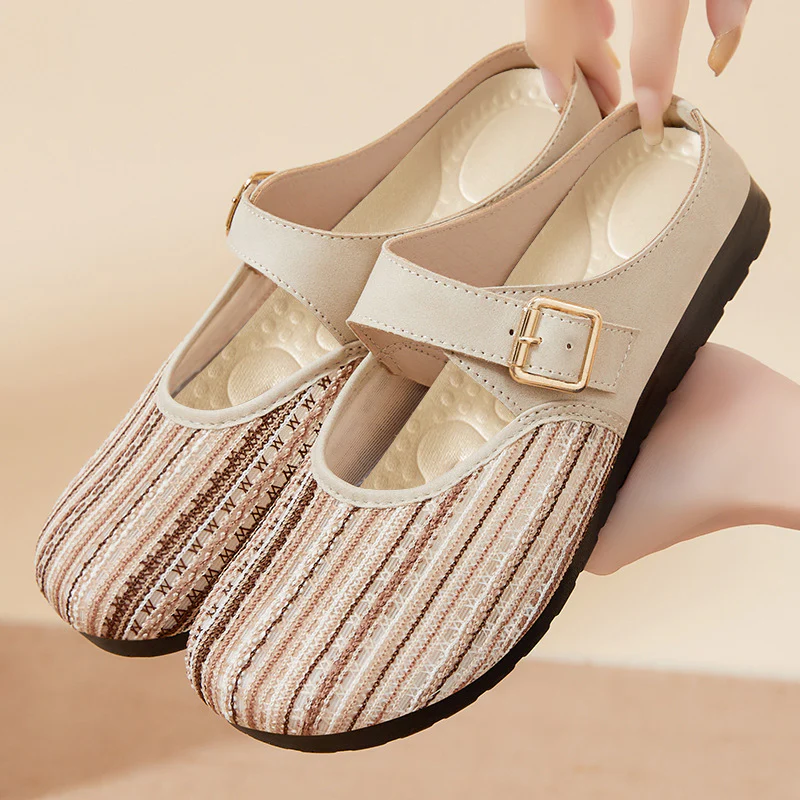Damen Clogs mit verstellbarem Riemen und komfortablem Fußbett Heidi Mode - Image 2