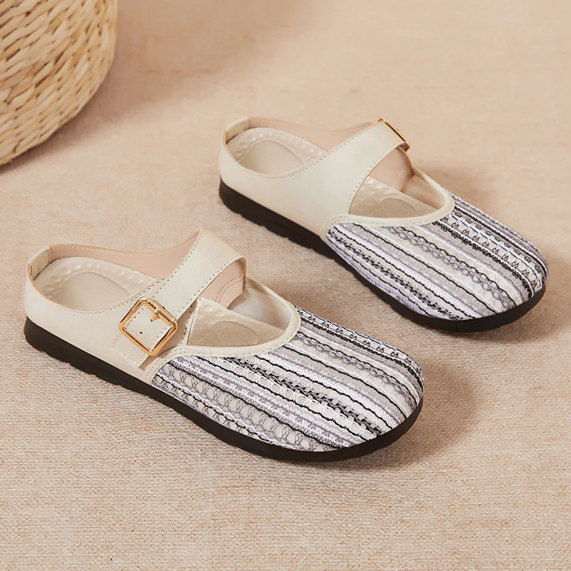 Damen Clogs mit verstellbarem Riemen und komfortablem Fußbett Heidi Mode - Image 3