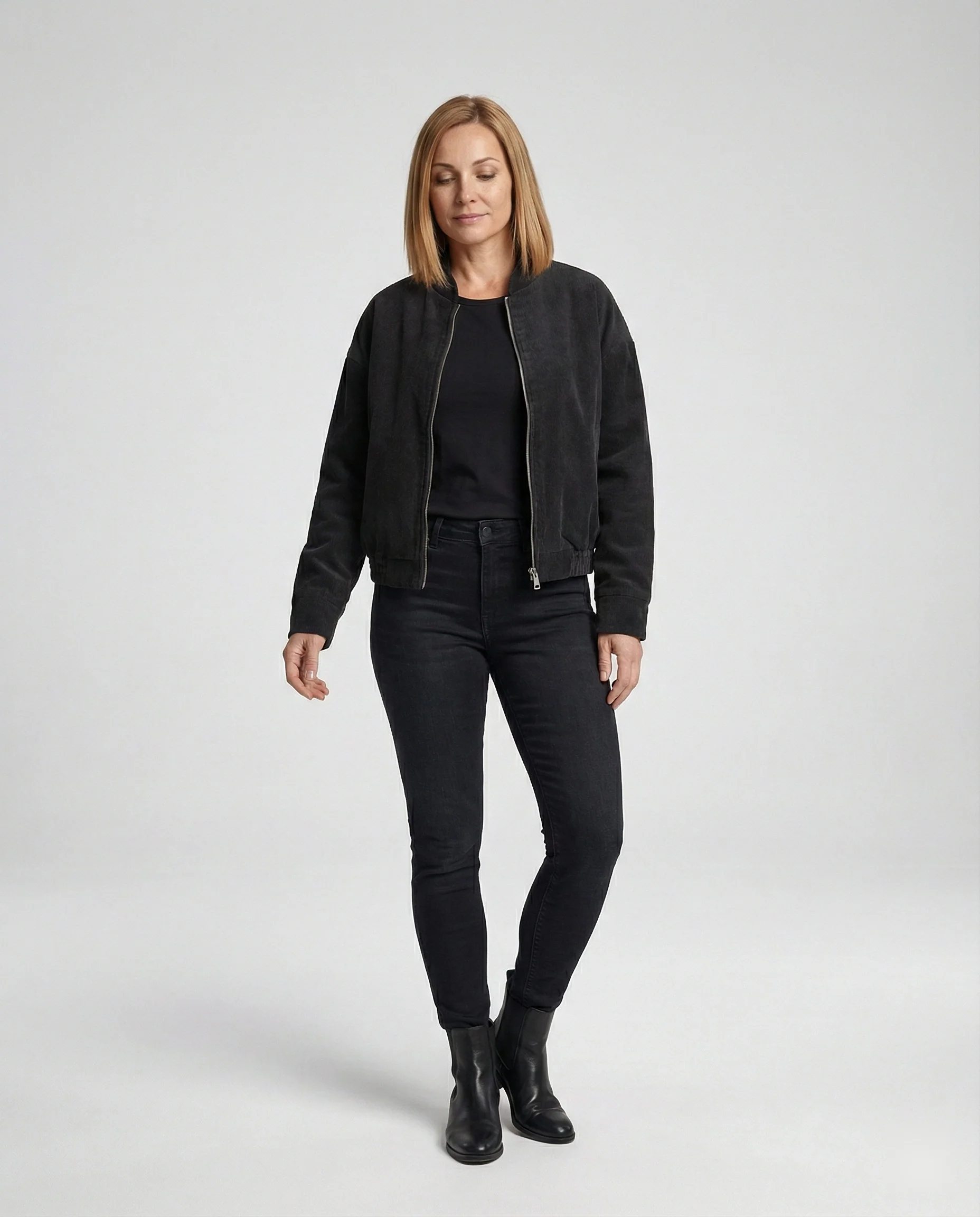 Damen Cordjacke mit Stehkragen - Image 3
