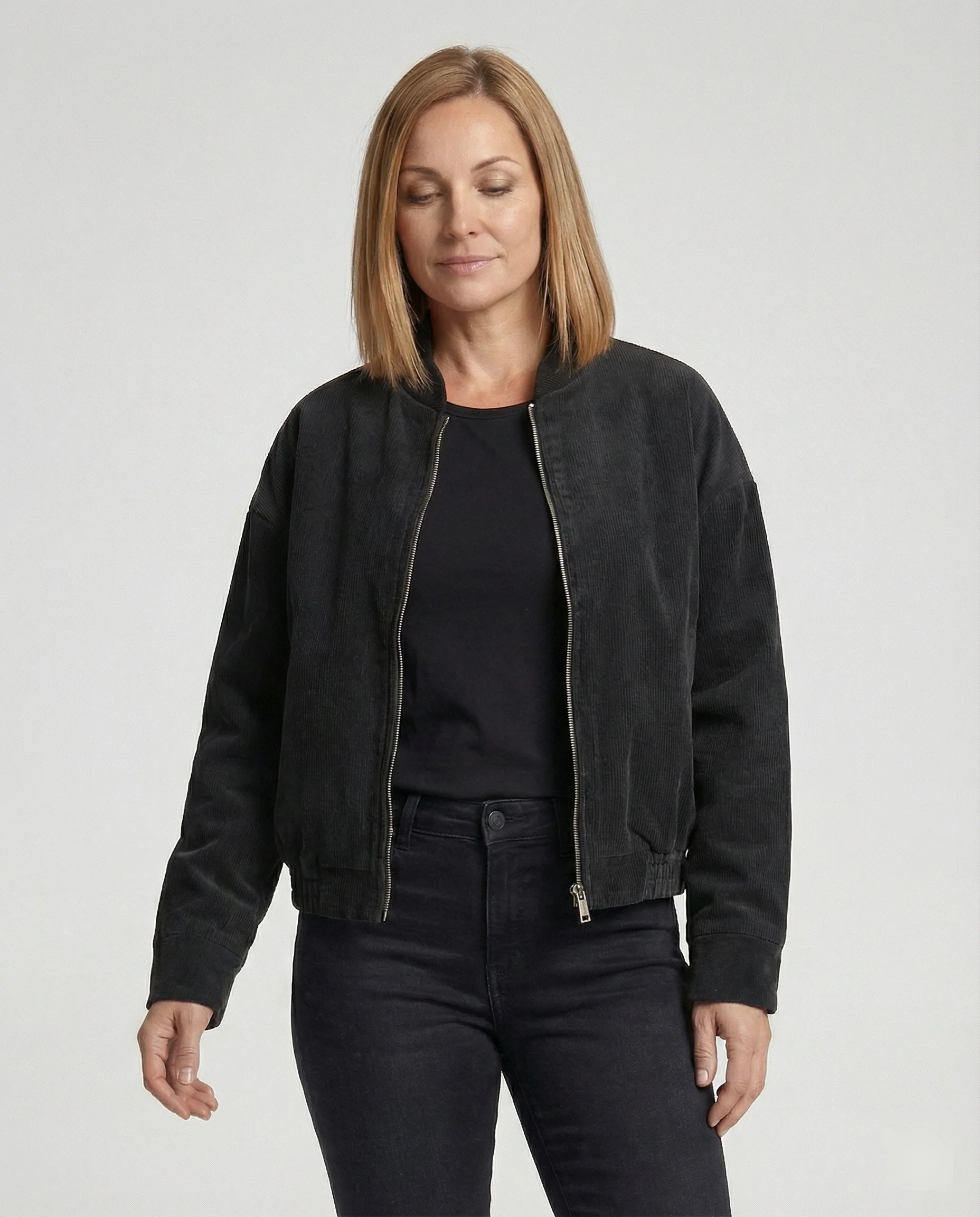 Damen Cordjacke mit Stehkragen - Image 5