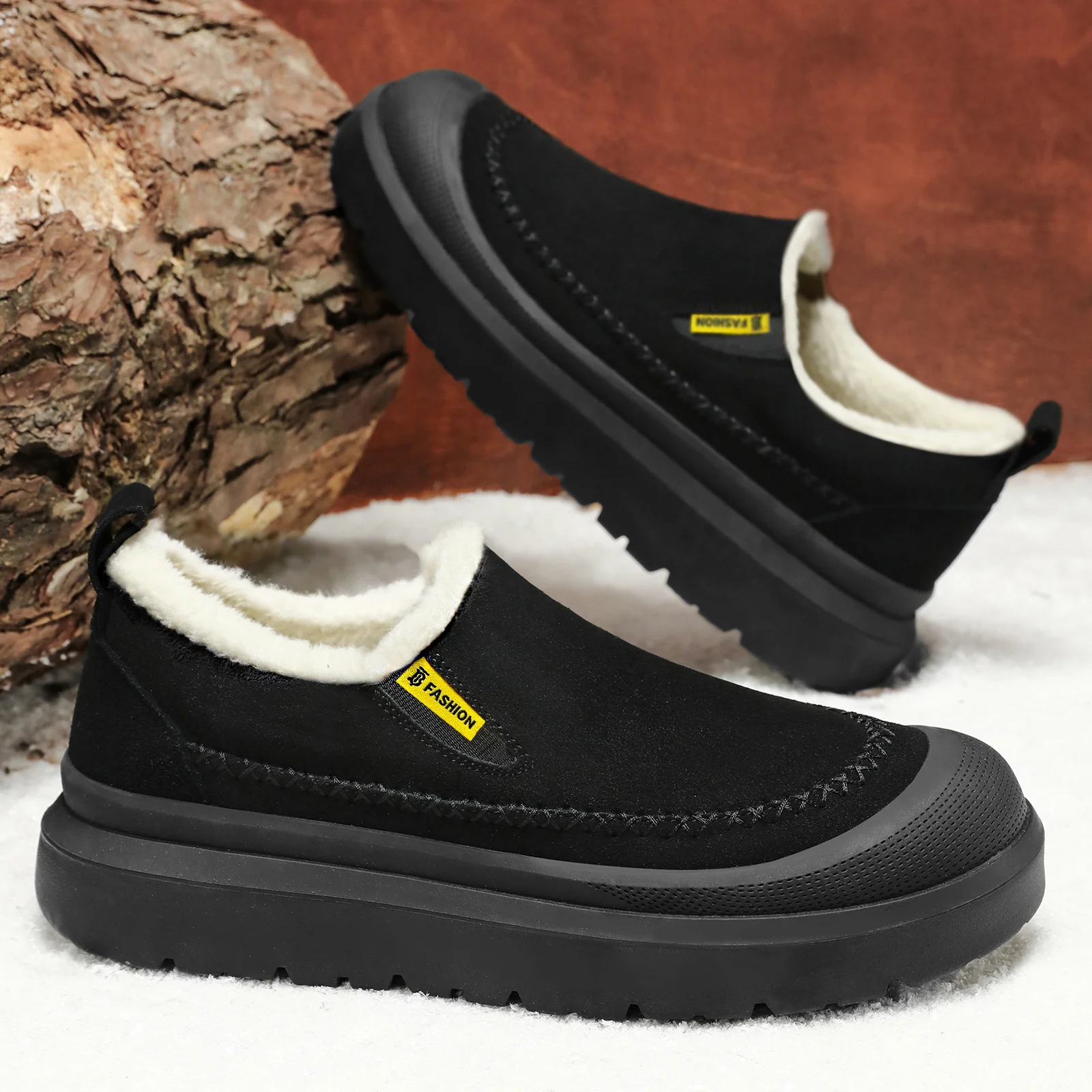 Damen Cozy Slip-On Sneakers mit warmem Innenfutter Heidi Mode - Image 2
