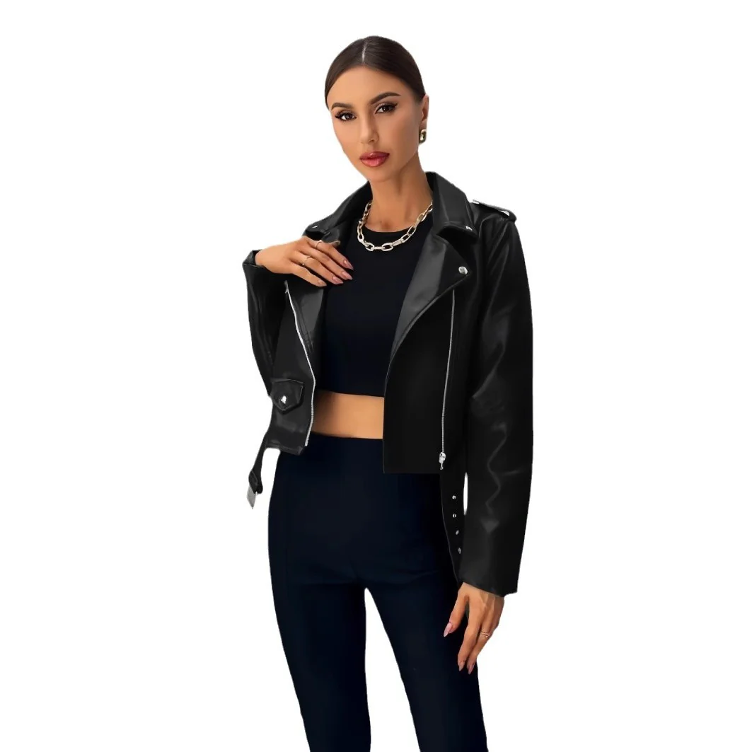Damen cropped Bikerjacke Heidi-Mode - Image 5