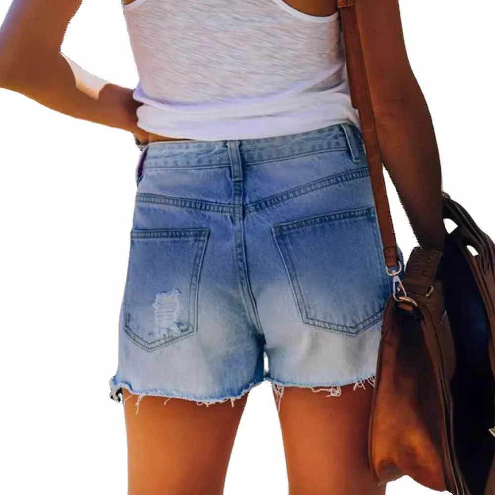 Damen Denim-Shorts mit Lässigem Schnitt und Auffälligen Sternen Heidi-Mode - Image 5