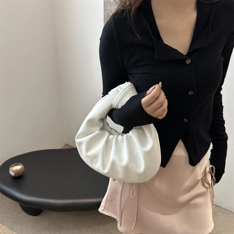 Damen Designer-Handtasche mit Innovativem Falt-Design und Weicher Silhouette Heidi-Mode - Image 4