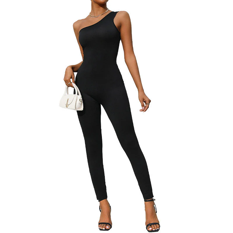 Damen Einteiler mit Asymmetrischem Schnitt und Italienischem Design Heidi-Mode - Image 5