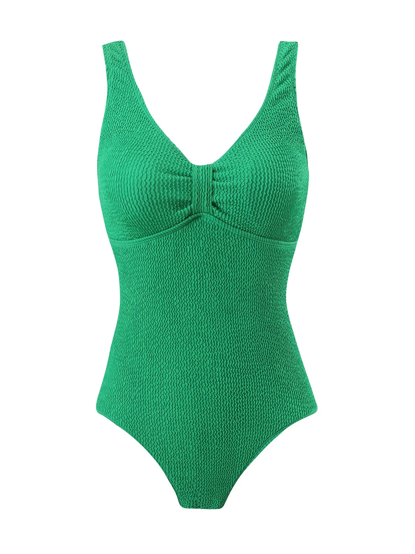 Damen Einteiliger Badeanzug mit Strukturiertem Obermaterial und Sportlichem Schnitt Heidi-Mode - Image 11