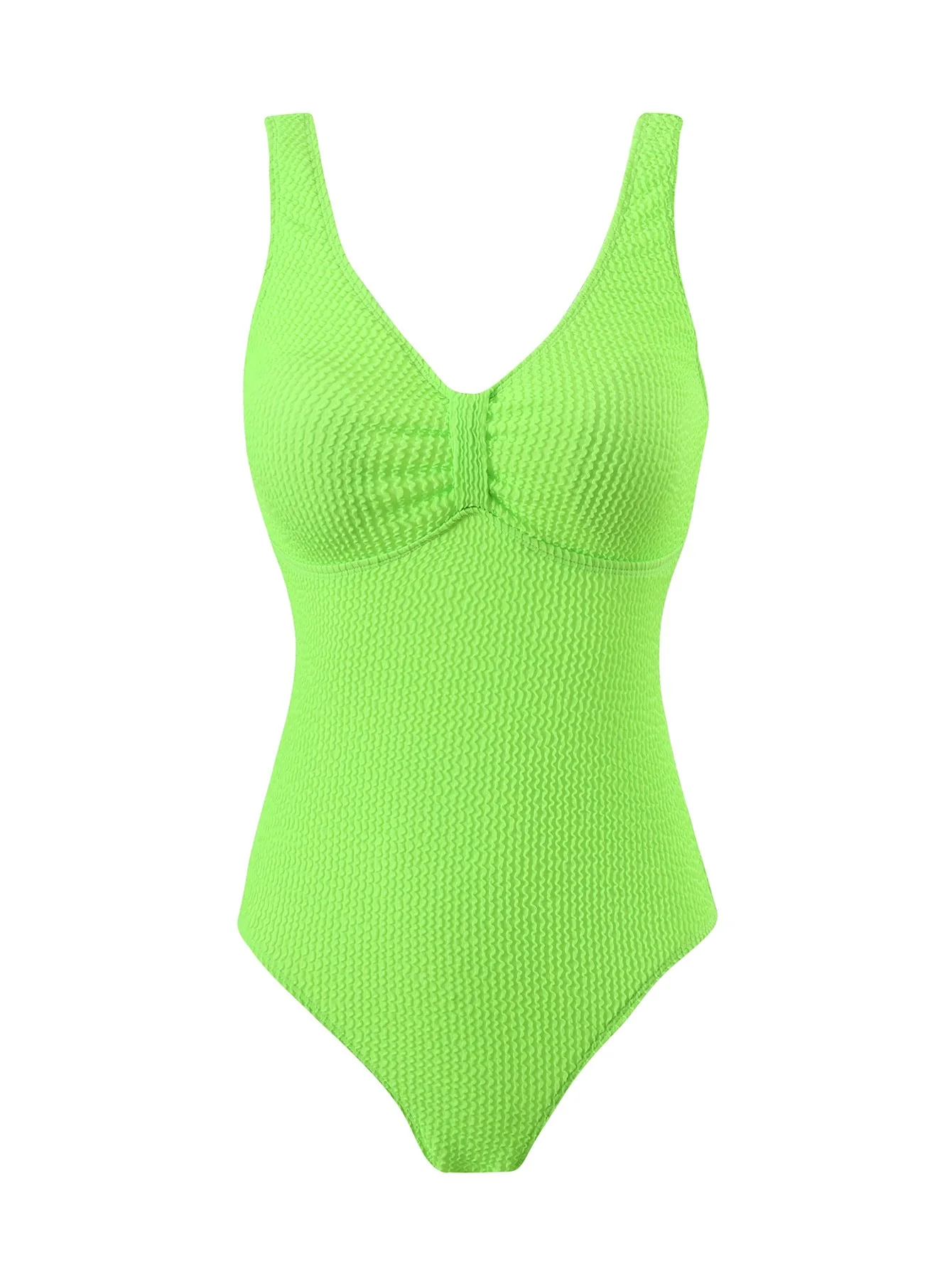 Damen Einteiliger Badeanzug mit Strukturiertem Obermaterial und Sportlichem Schnitt Heidi-Mode - Image 14