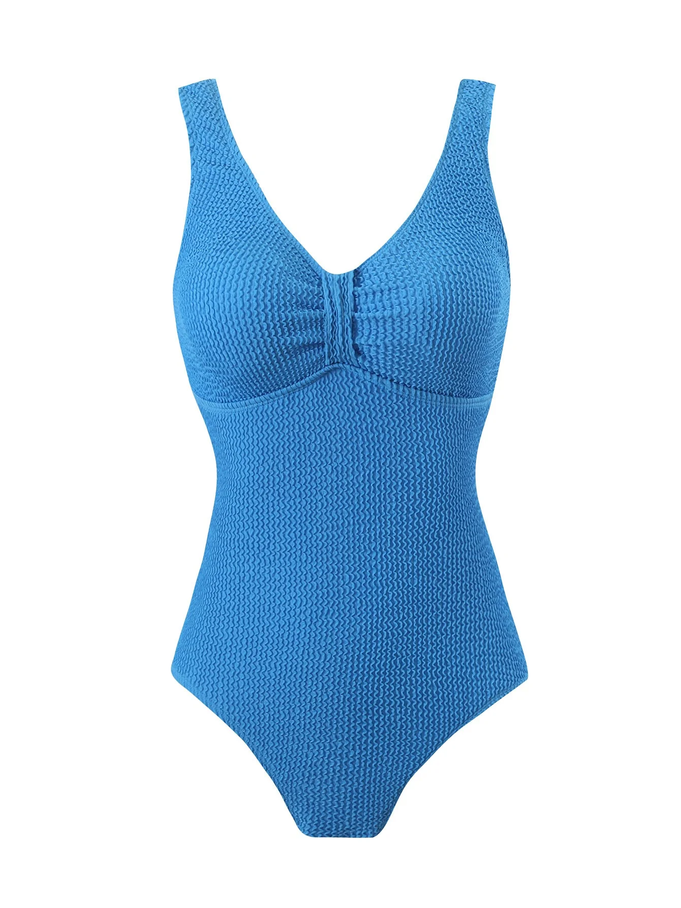 Damen Einteiliger Badeanzug mit Strukturiertem Obermaterial und Sportlichem Schnitt Heidi-Mode - Image 9