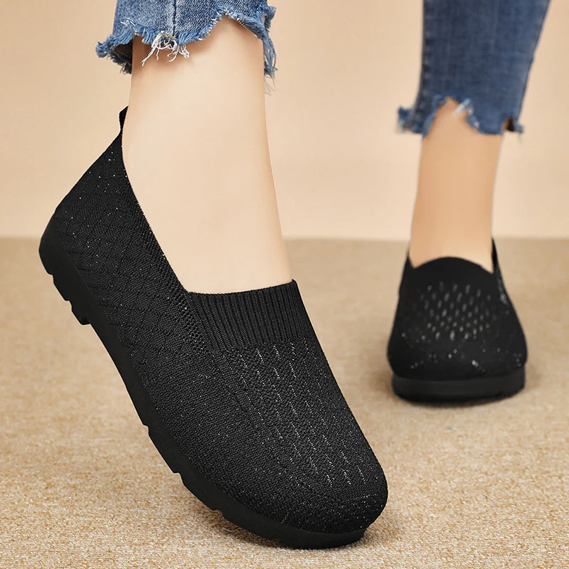 Damen Elastische Slip-On Freizeitschuhe Heidi Mode - Image 2