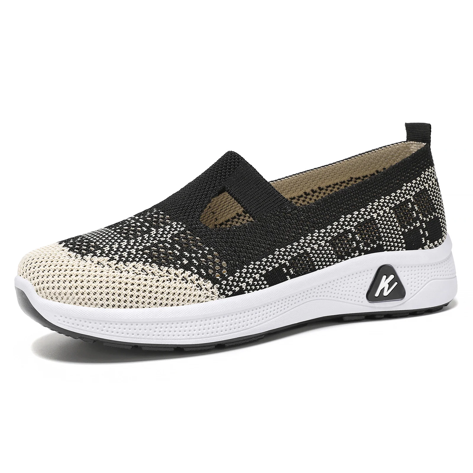 Damen Elastische Slip-On Laufschuhe mit atmungsaktivem Strickdesign Heidi Mode - Image 6