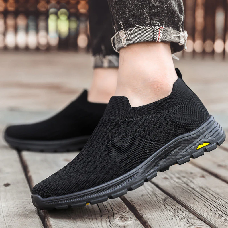 Damen Elastische Slip-On Sneakers mit atmungsaktiver Strickoberfläche und rutschfester Sohle Heidi Mode - Image 2