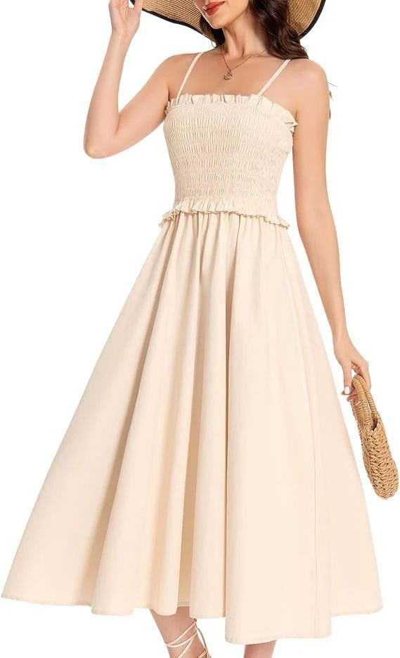 Damen Elastisches Maxikleid mit Rüschendetails und Geschmeidigem Material Heidi-Mode - Image 15