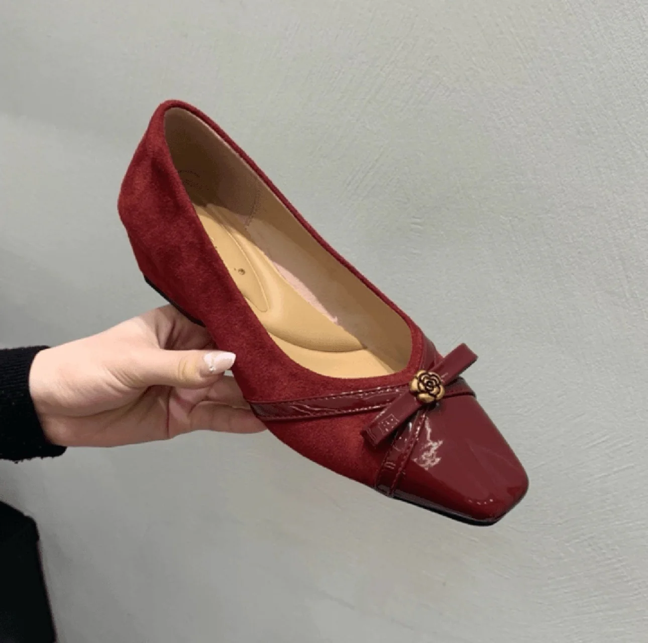 Damen Elegant geschnürte Ballerinas mit dekorativer Schleifenverzierung Heidi Mode - Image 8