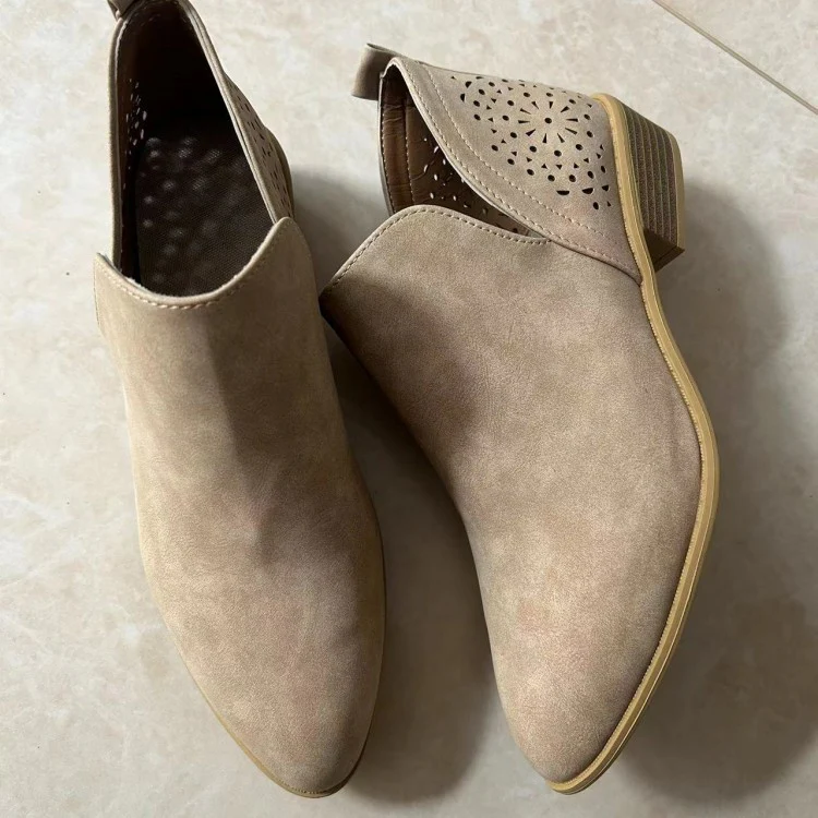 Damen Elegante Ankle Boots mit luftiger Lochmuster-Optik Heidi Mode - Image 12