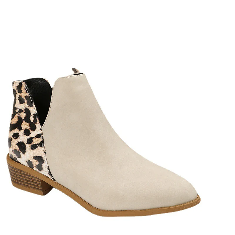 Damen elegante Ankle Boots mit modischem Leopardenmuster Heidi Mode - Image 5