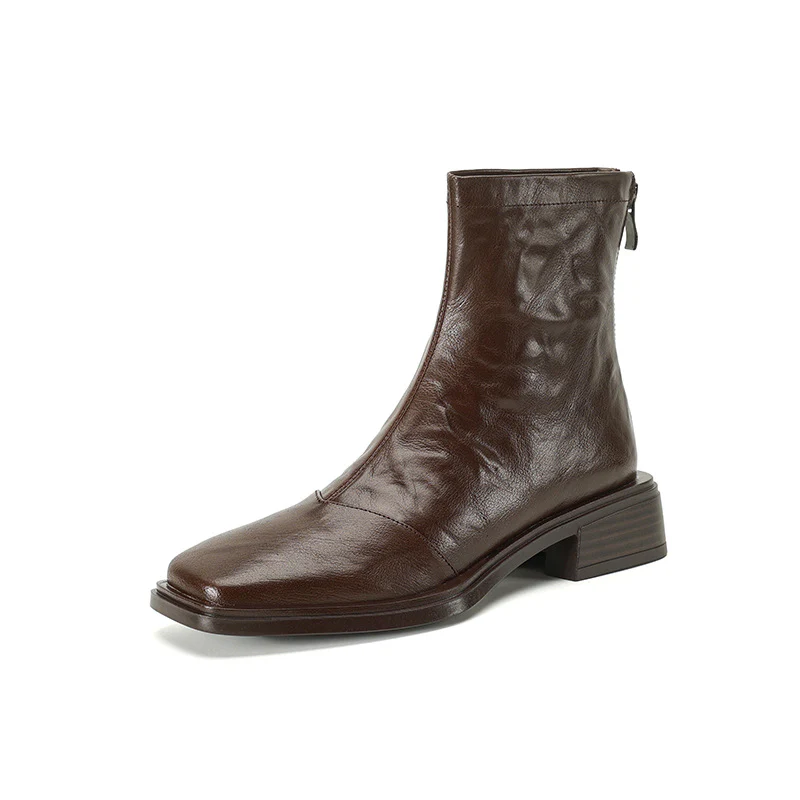 Damen elegante Ankle Boots mit modischer Metalloberfläche Heidi Mode - Image 7