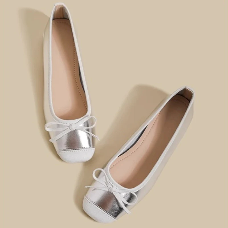 Damen Elegante Ballerina-Schuhe mit zarter Schleifenapplikation Heidi Mode - Image 4
