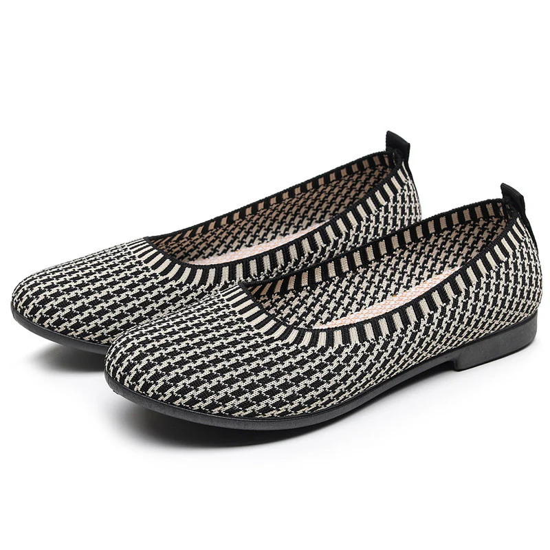Damen Elegante Ballerinas aus atmungsaktivem Strickmaterial Heidi Mode - Image 5