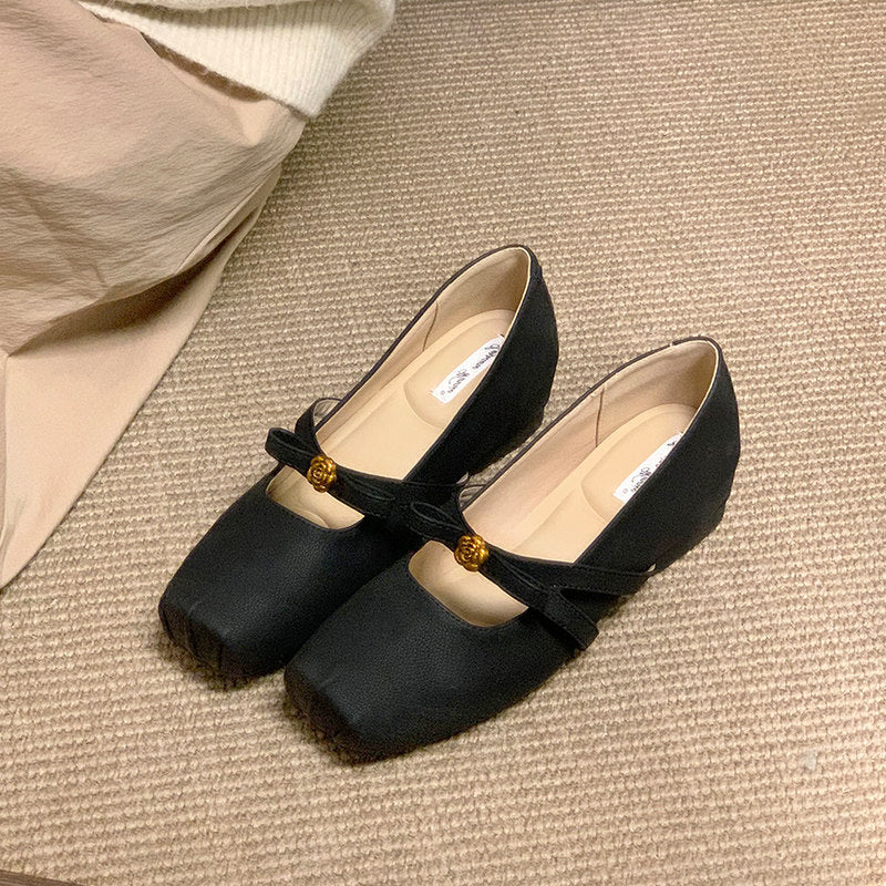 Damen elegante Ballerinas mit dekorativem Riemchen und modischem Schmuckdetail Heidi Mode - Image 9
