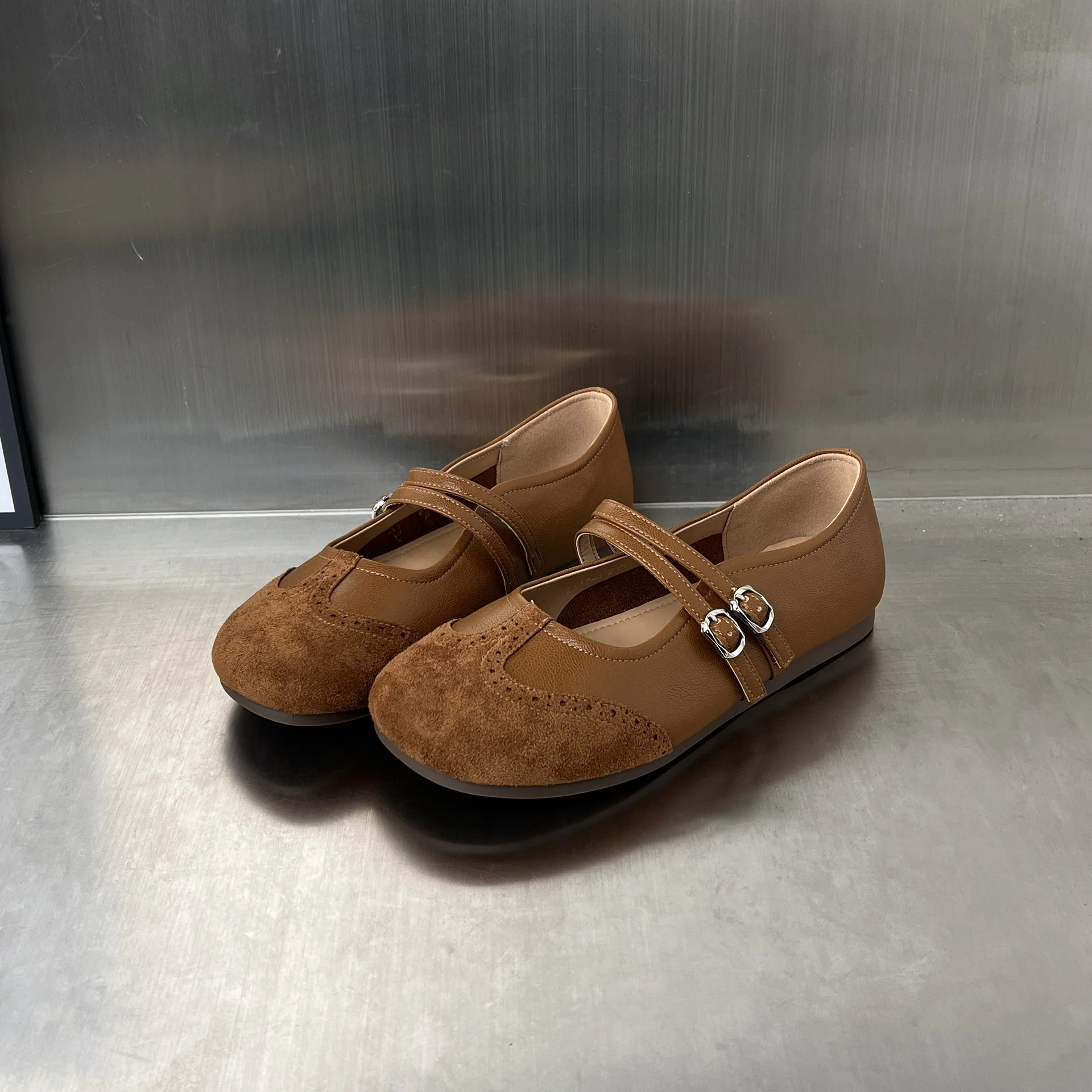 Damen elegante Ballerinas mit dekorativem Riemen und hochwertiger Verarbeitung Heidi Mode - Image 2
