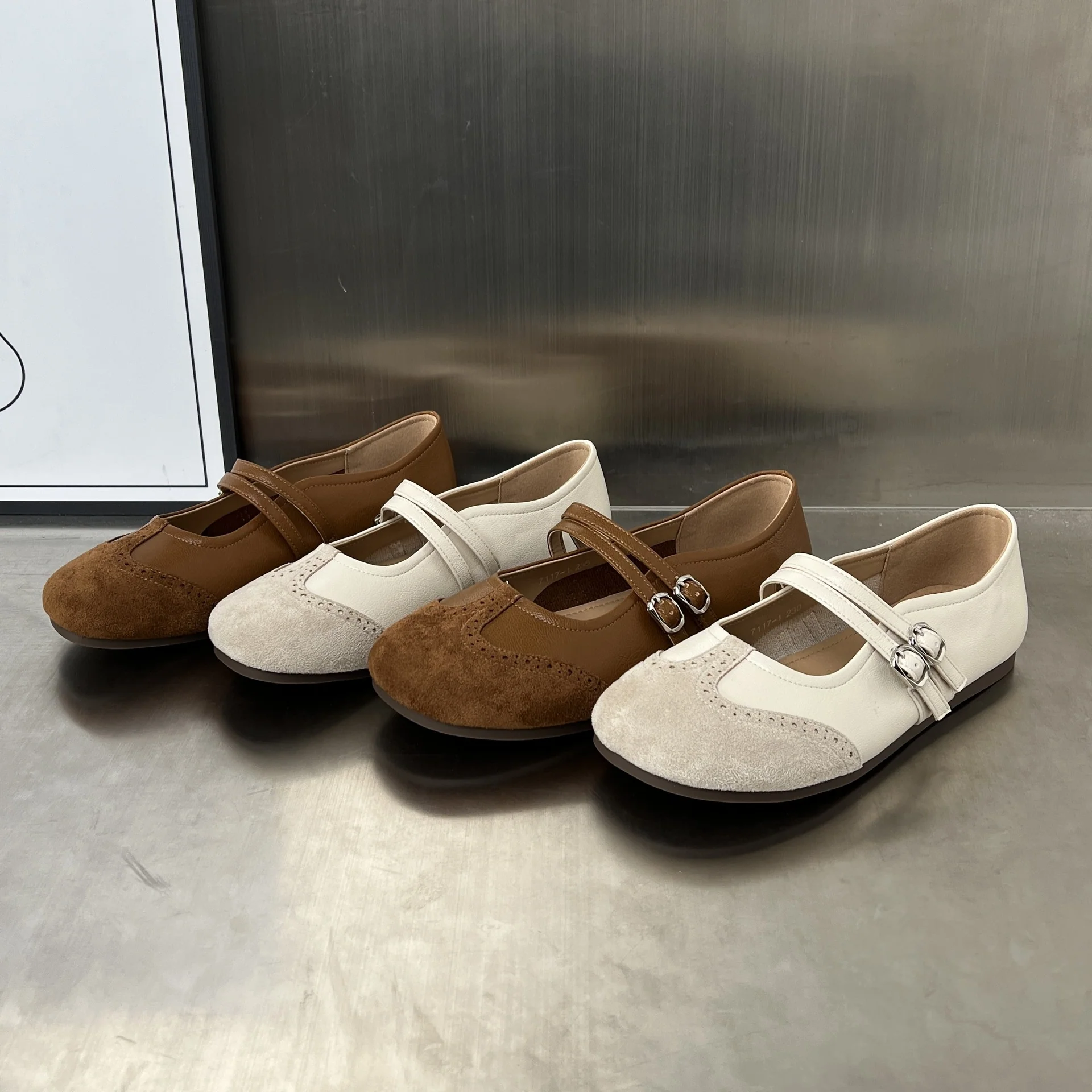 Damen elegante Ballerinas mit dekorativem Riemen und hochwertiger Verarbeitung Heidi Mode - Image 3