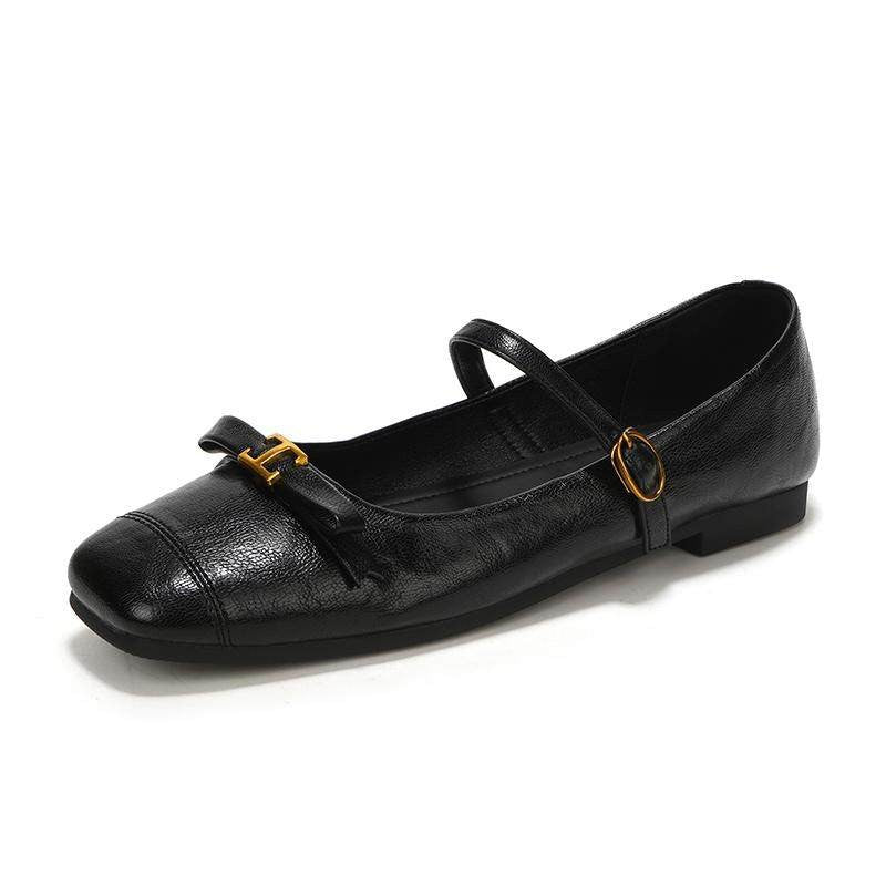 Damen elegante Ballerinas mit dekorativem Riemen und komfortablem Fußbett Heidi Mode - Image 5